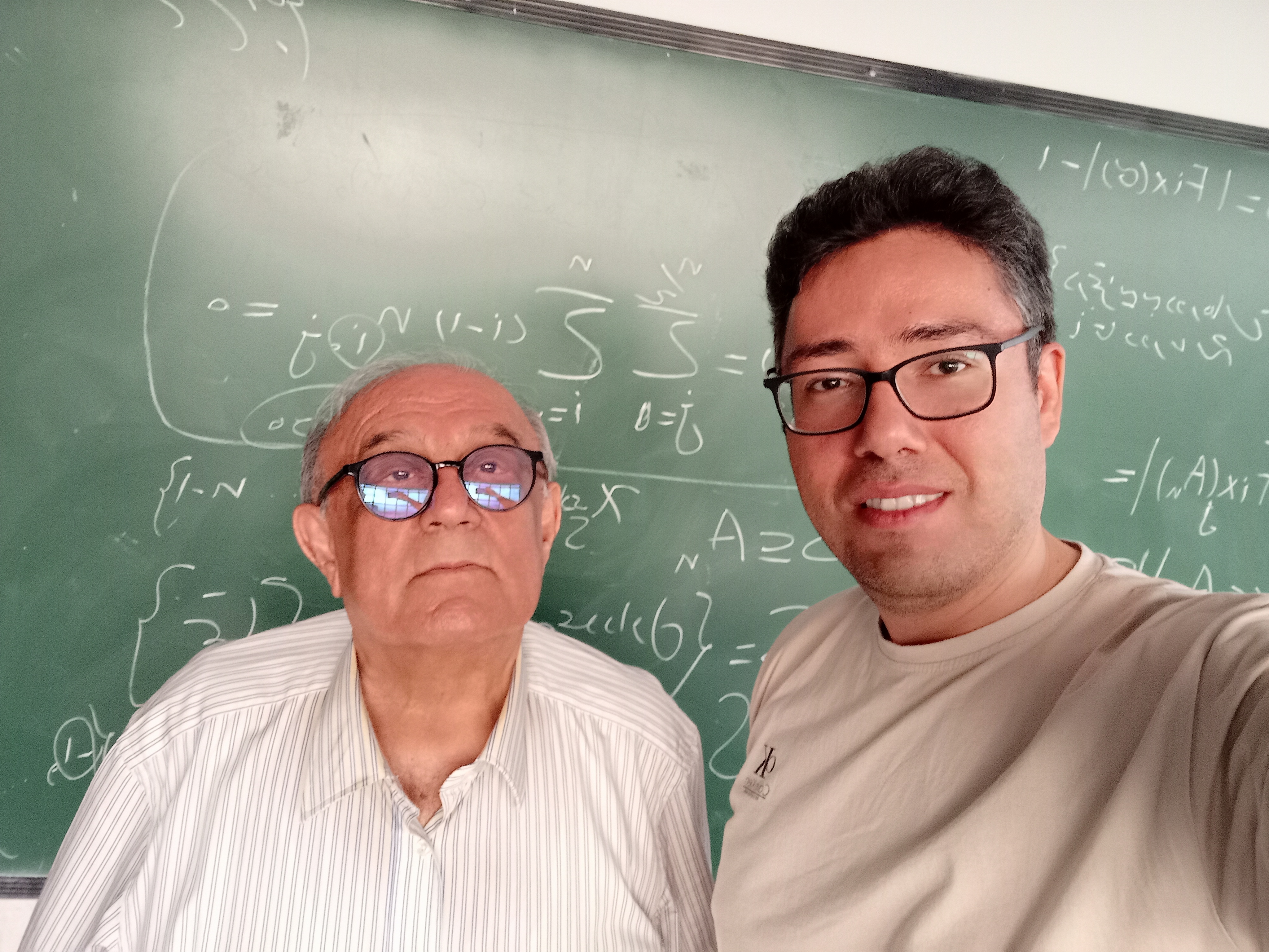 Kaveh Dastouri with Prof. Mohammad Reza Darafsheh, 2024